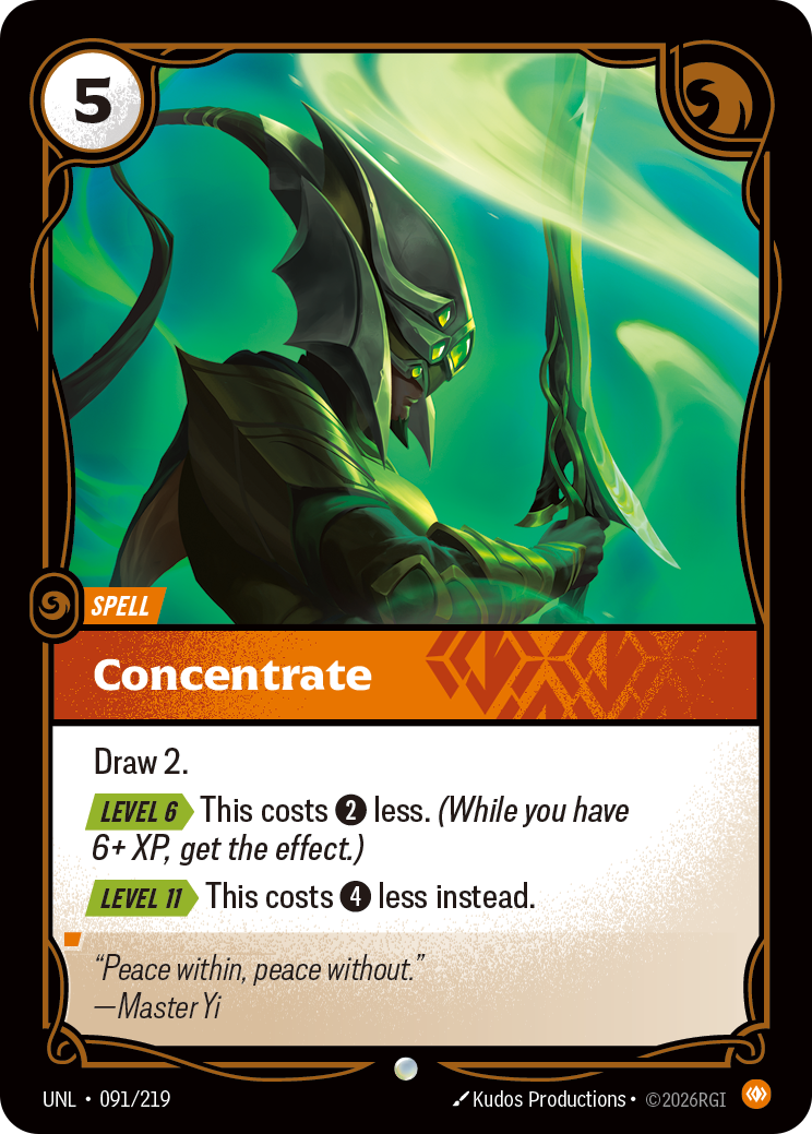 Concentrate UNL 091/219 Chinese Version