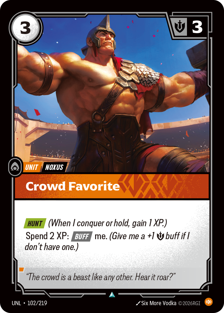 Crowd Favorite UNL 102/219 Chinese Version
