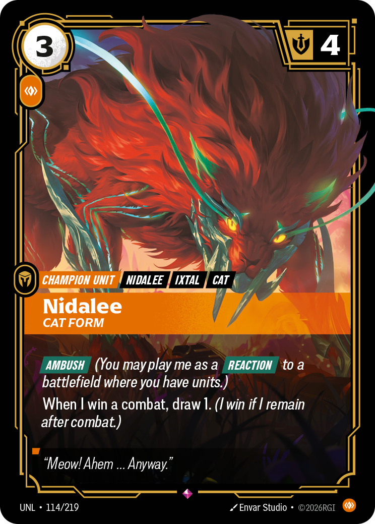 Nidalee - Cat Form UNL 114/219 Chinese Version