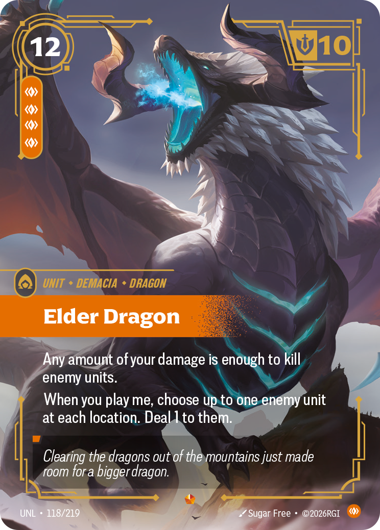 Elder Dragon UNL 118/219 Chinese Version