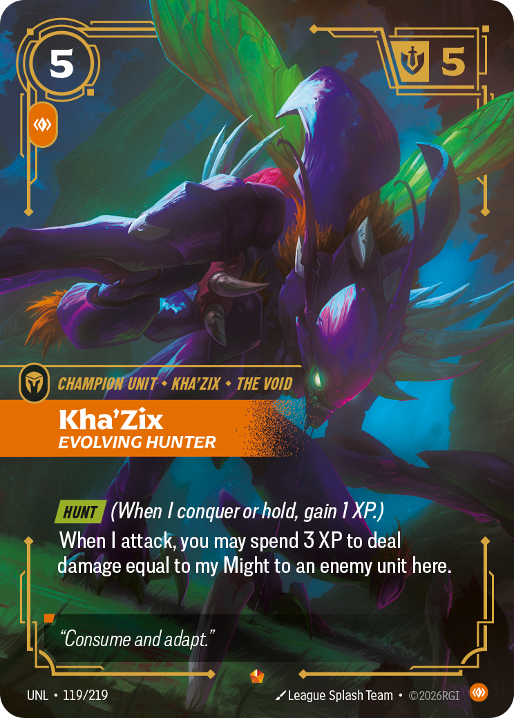 Kha'Zix - Evolving Hunter UNL 119/219 Chinese Version