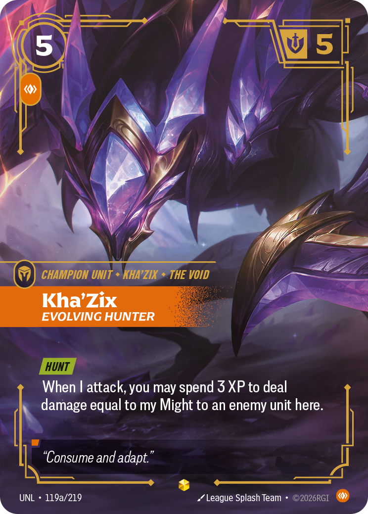Kha'Zix - Evolving Hunter UNL 119a/219 Chinese Version
