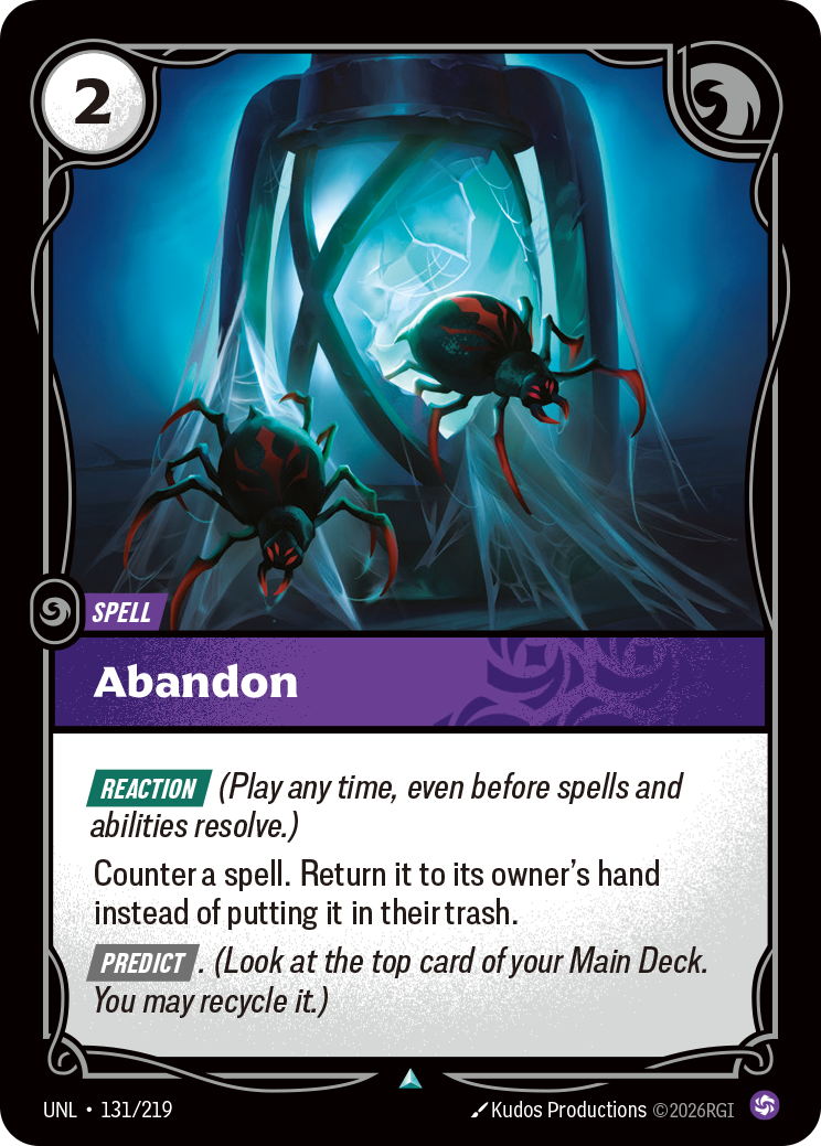 Abandon UNL 131/219 Chinese Version