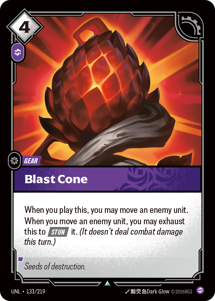 Blast Cone UNL 133/219 Chinese Version