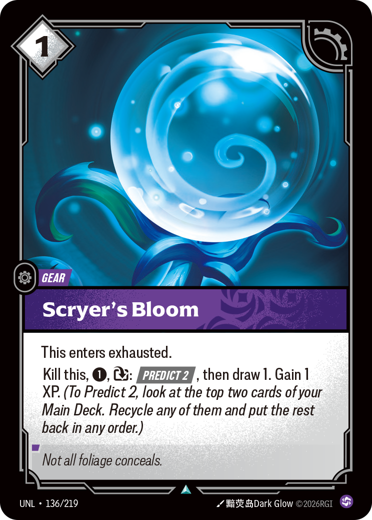 Scryer's Bloom UNL 136/219 Chinese Version