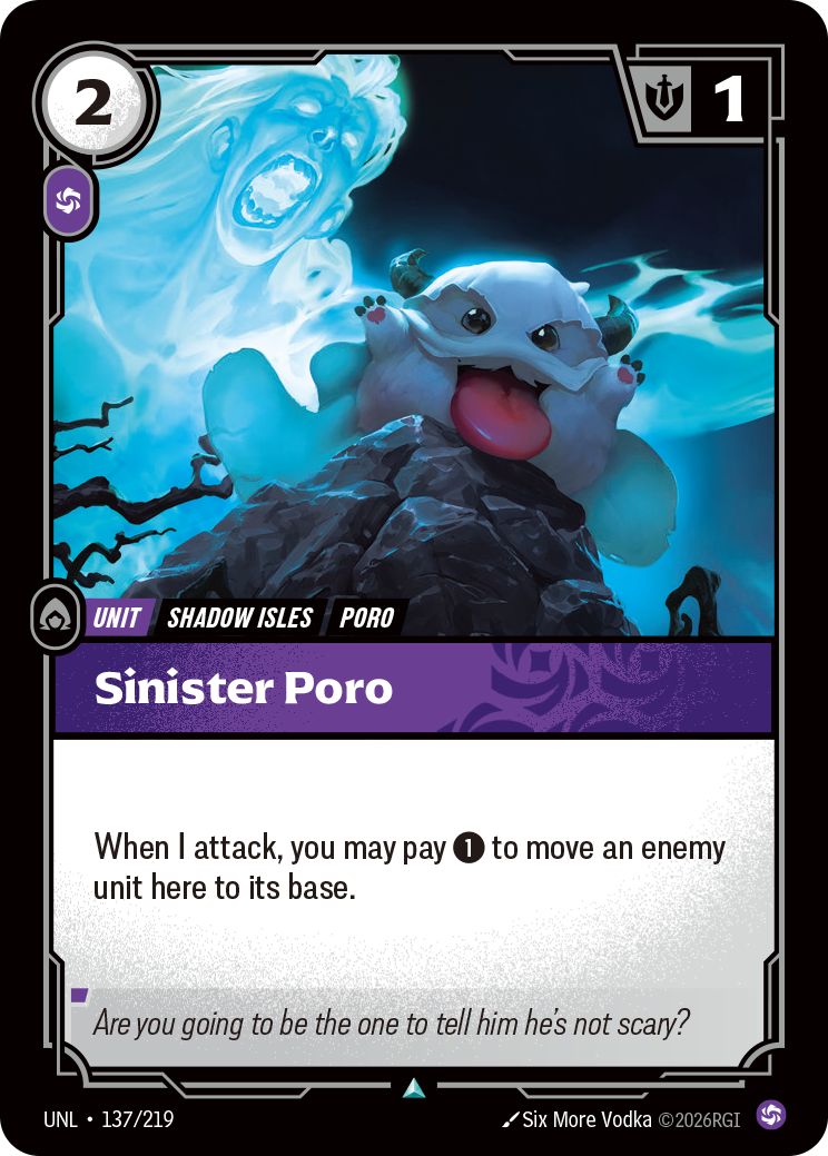 Sinister Poro UNL 137/219 Chinese Version
