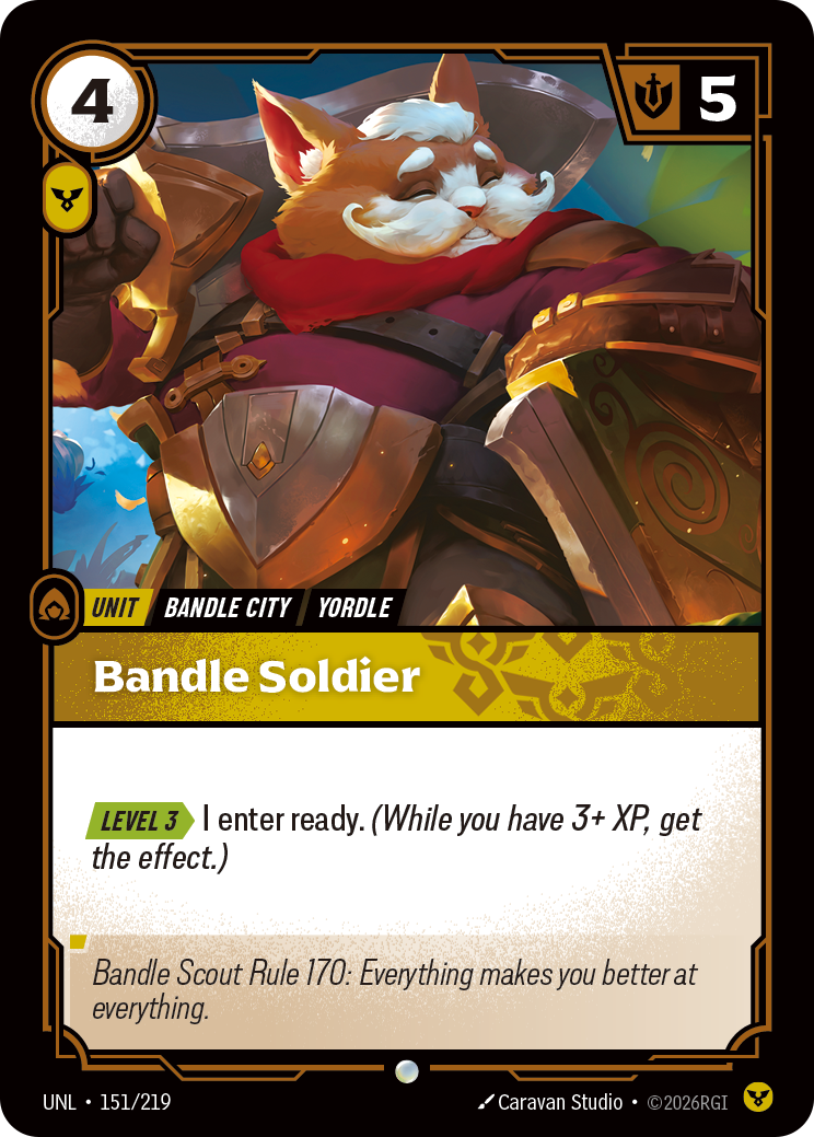 Bandle Soldier UNL 151/219 Chinese Version