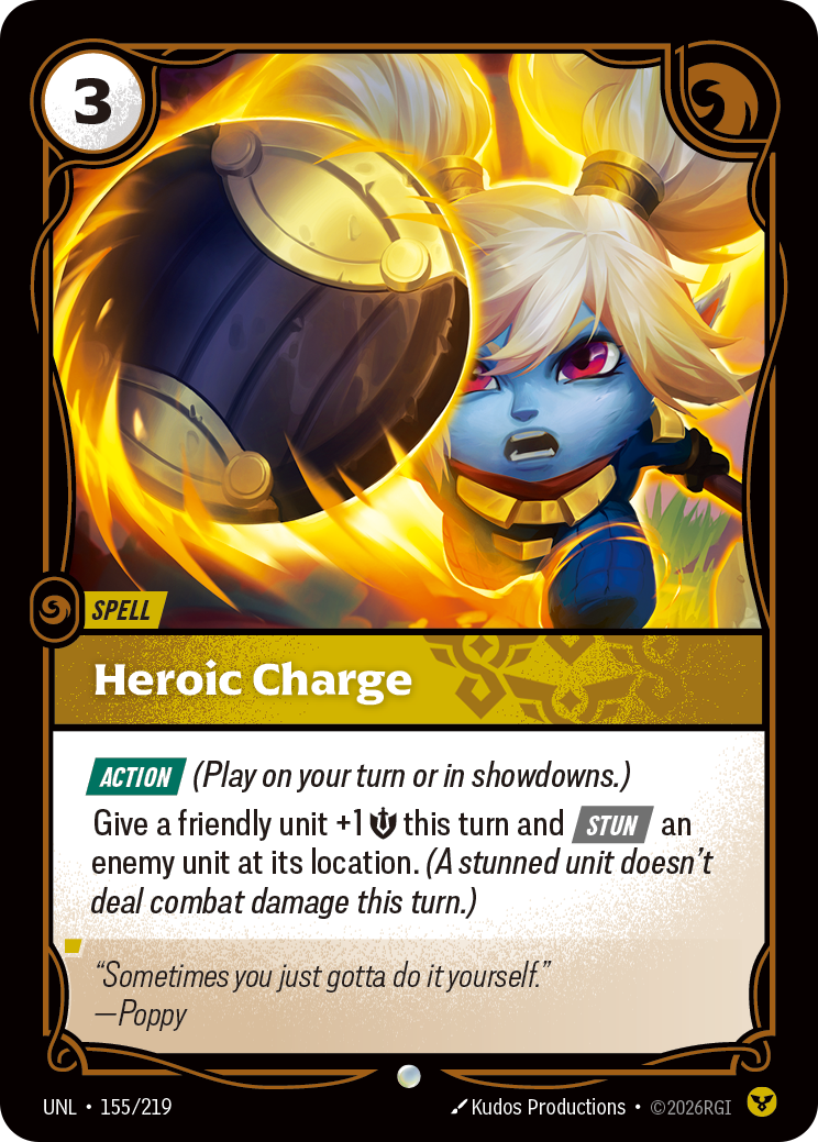 Heroic Charge UNL 155/219 Chinese Version