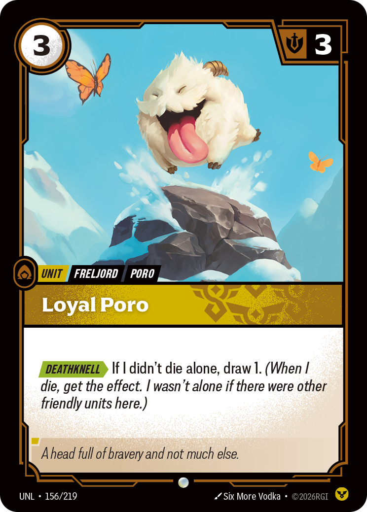 Loyal Poro UNL 156/219 Chinese Version