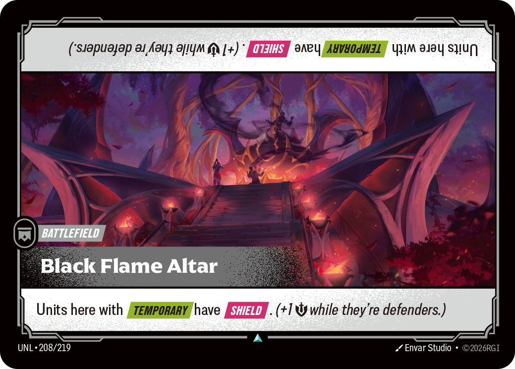 Black Flame Altar UNL 208/219 Chinese Version