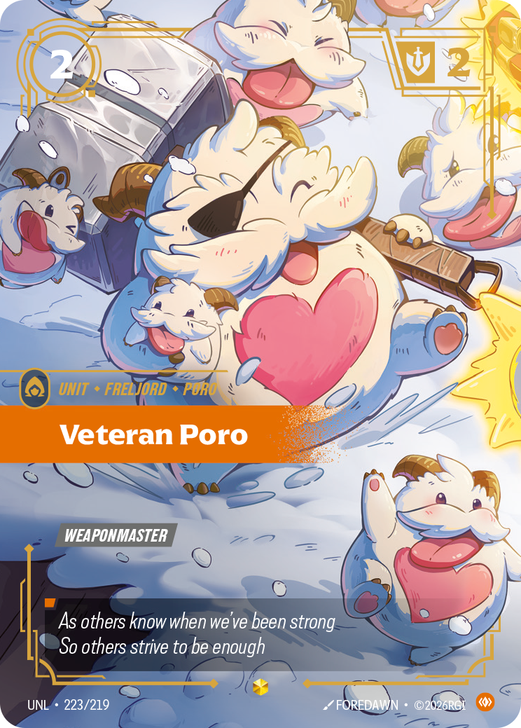 Veteran Poro UNL 223/219 Chinese Version