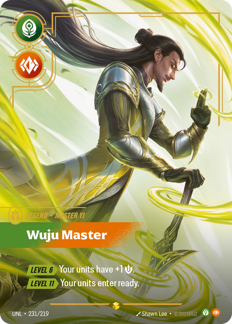 Wuju Master - Master Yi UNL 231/219 Chinese Version