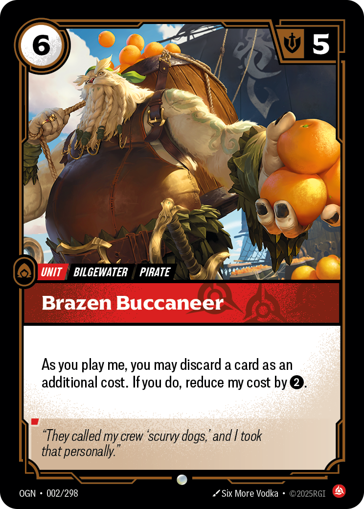 Brazen Buccaneer OGN 002/298 Chinese Version