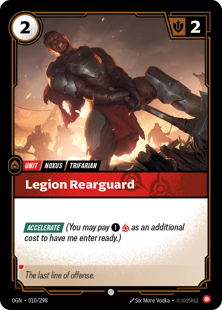 Legion Rearguard - OGN 010/298 Chinese Version