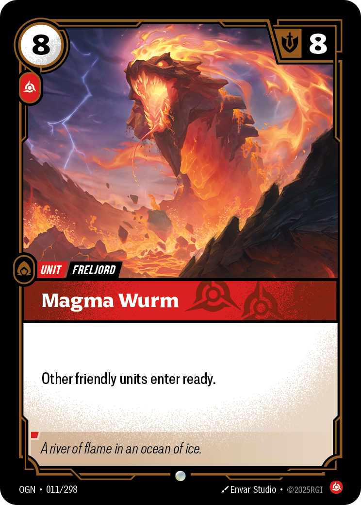 Magma Wurm - OGN 011/298 Chinese Version