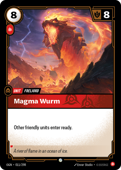 Magma Wurm - OGN 011/298 Chinese Version