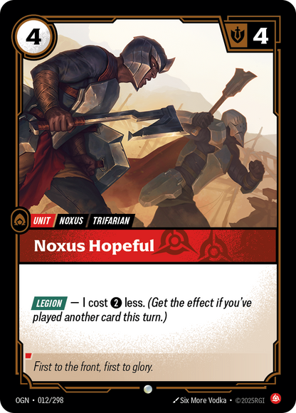 Noxus Hopeful - OGN 012/298 Chinese Version