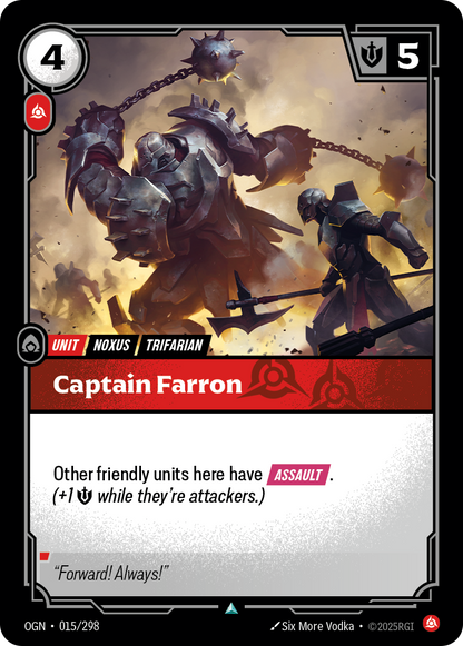 Captain Farron - OGN 015/298 Chinese Version