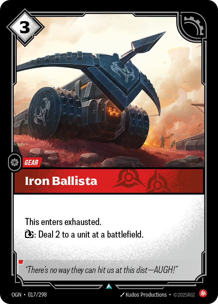 Iron Ballista - OGN 017/298 Chinese Version