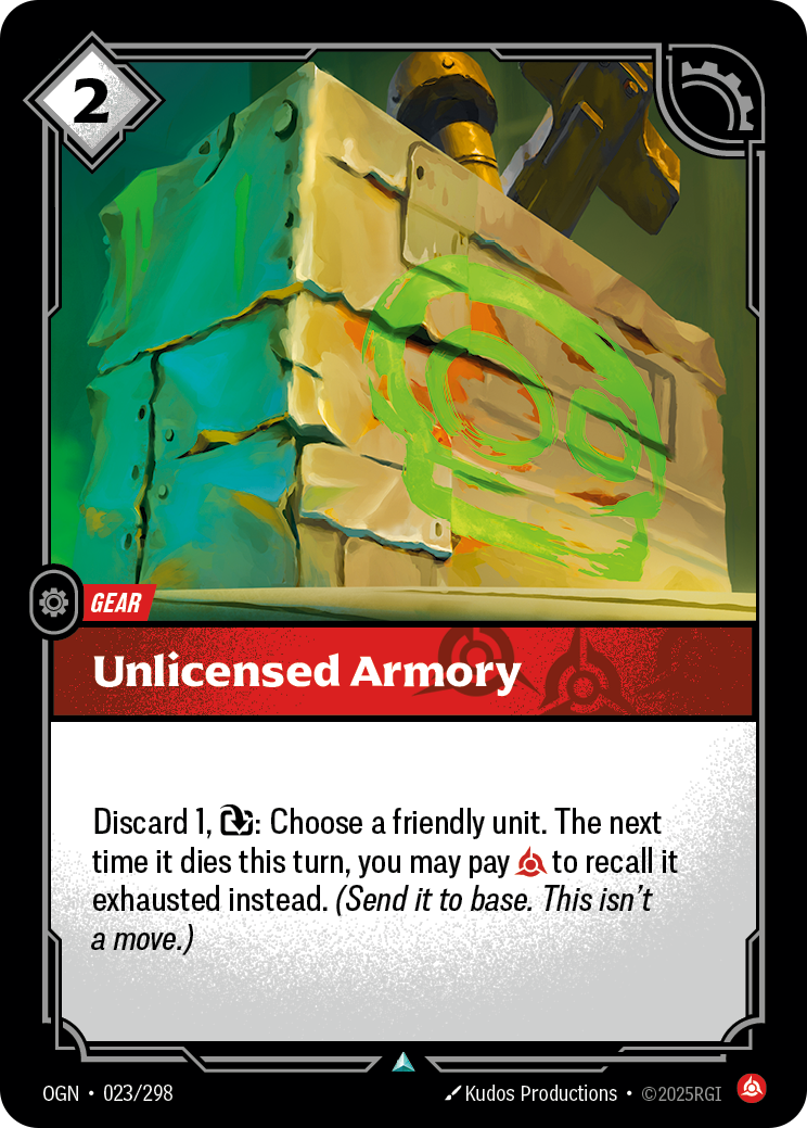 Unlicensed Armory - OGN 023/298 Chinese Version