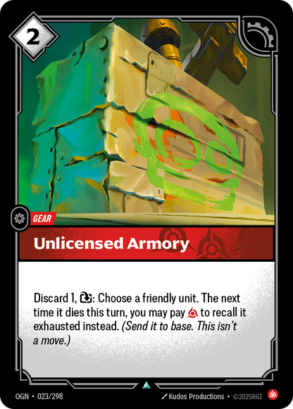 Unlicensed Armory - OGN 023/298 Chinese Version