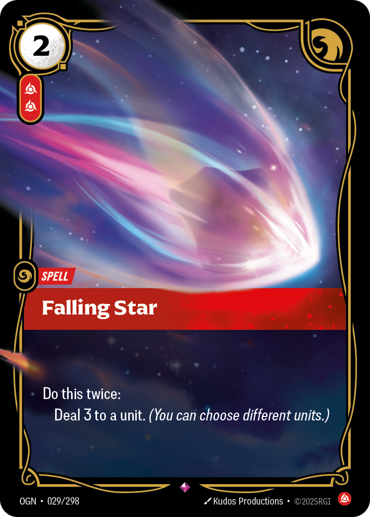 Falling Star - OGN 029/298 Chinese Version