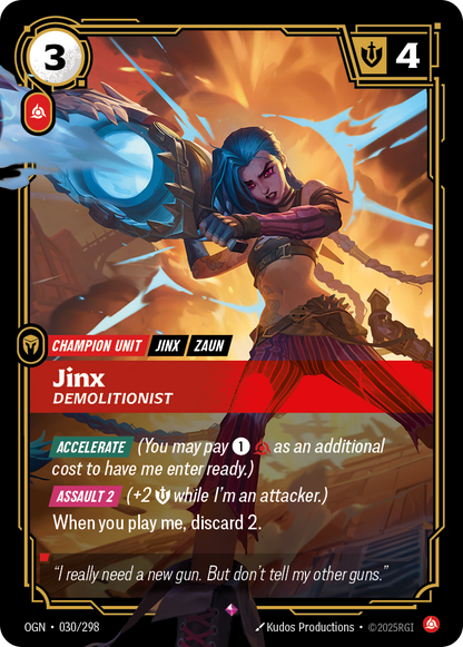 Jinx Demolitionist - OGN 030/298 Chinese Version