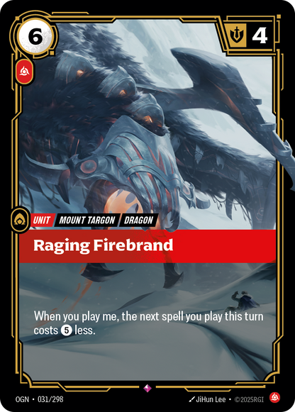 Raging Firebrand - OGN 031/298 Chinese Version