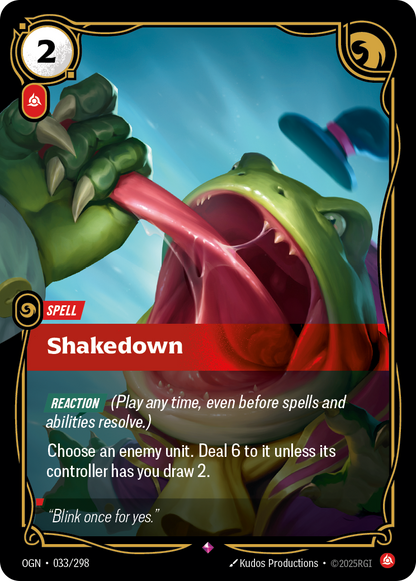 Shakedown - OGN 033/298 Chinese Version