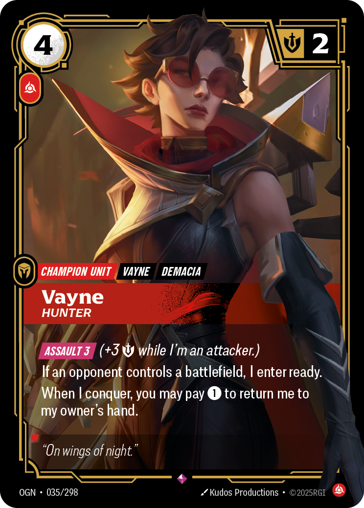 Vayne - OGN 035/298 Chinese Version