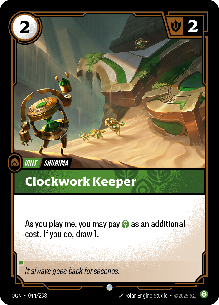 Clockwork Keeper - OGN 044/298 Chinese Version