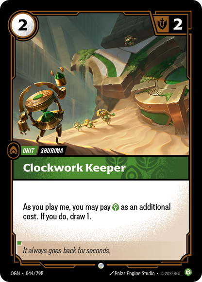 Clockwork Keeper - OGN 044/298 Chinese Version