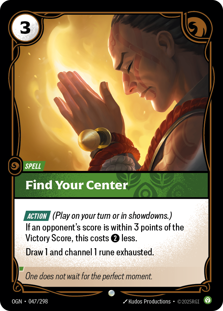 Find Your Center - OGN 047/298 Chinese Version