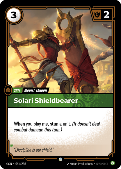 Solari Shieldbearer - OGN 051/298 Chinese Version
