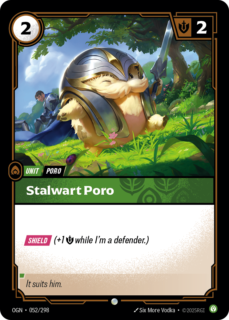 Stalwart Poro - OGN 052/298 Chinese Version