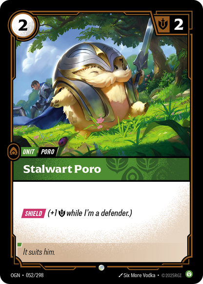Stalwart Poro - OGN 052/298 Chinese Version