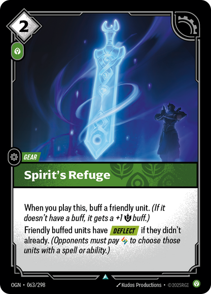 Spirit's Refuge - OGN 063/298 Chinese Version