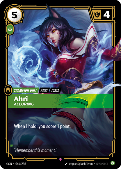 Ahri - OGN 066/298 Chinese Version