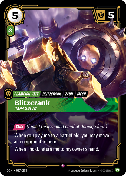 Blitzcrank - OGN 067/298 Chinese Version