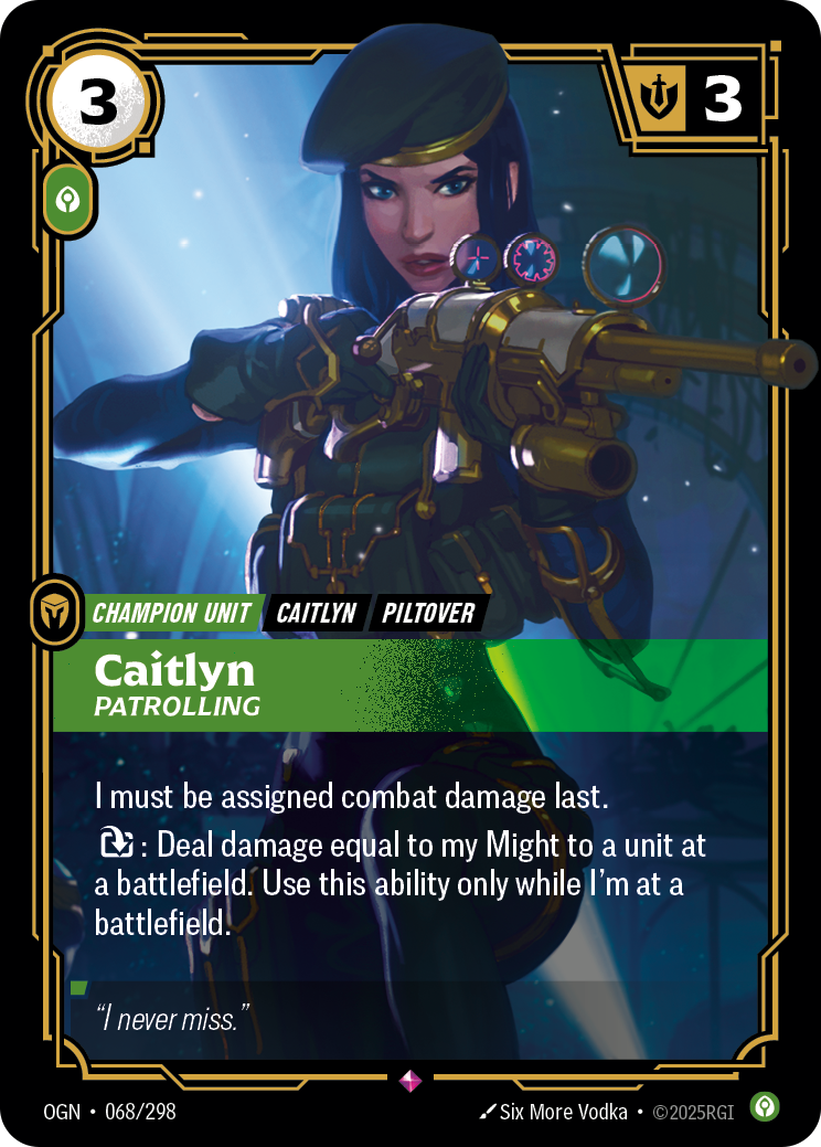 Caitlyn - OGN 068/298 Chinese Version