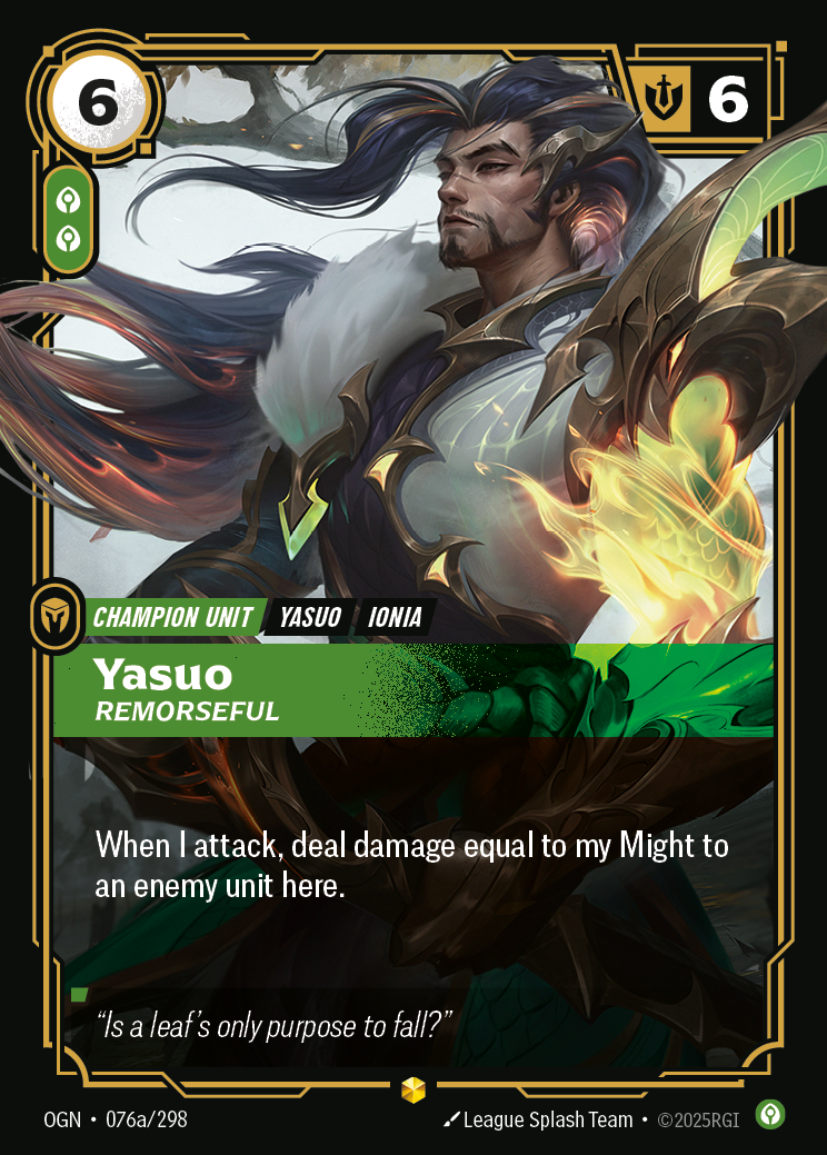 Yasuo - OGN 076a/298 Chinese Version