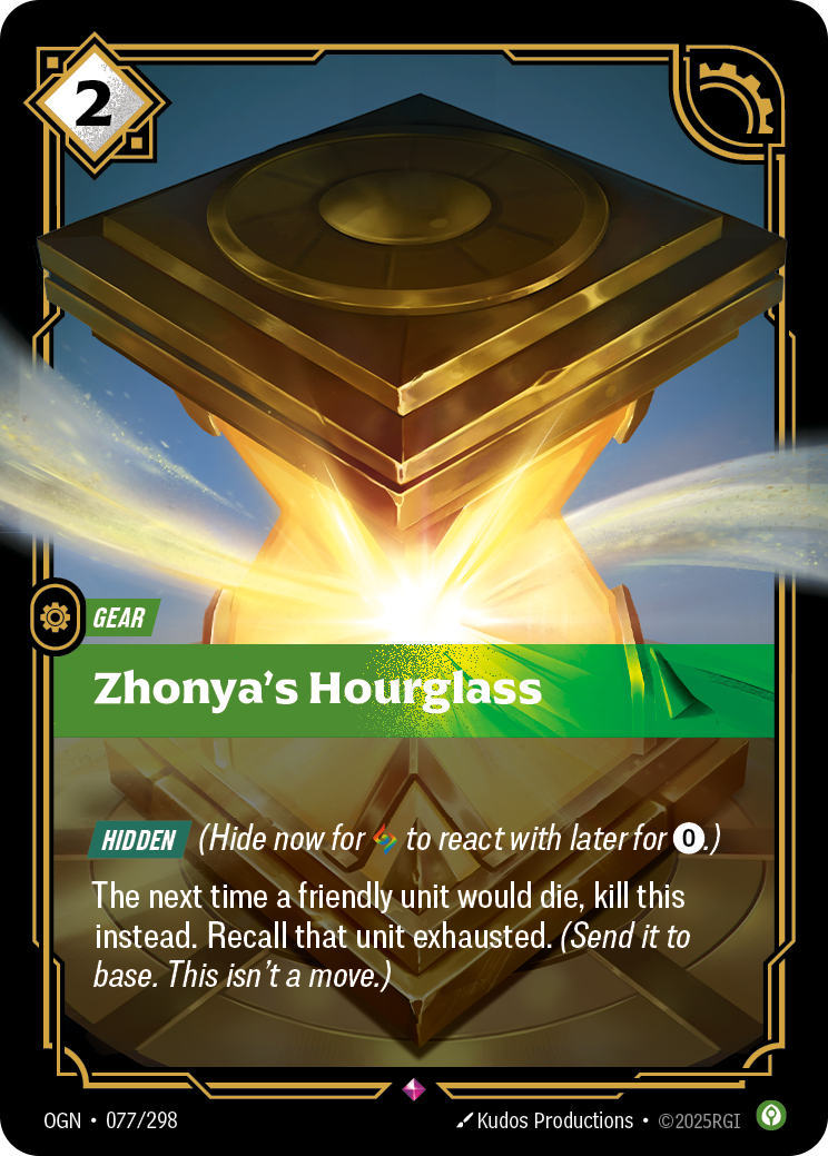 Zhonya's Hourglass - OGN 077/298 Chinese Version