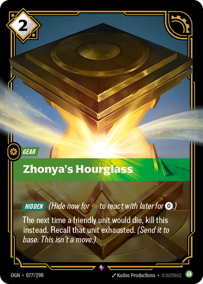 Zhonya's Hourglass - OGN 077/298 Chinese Version