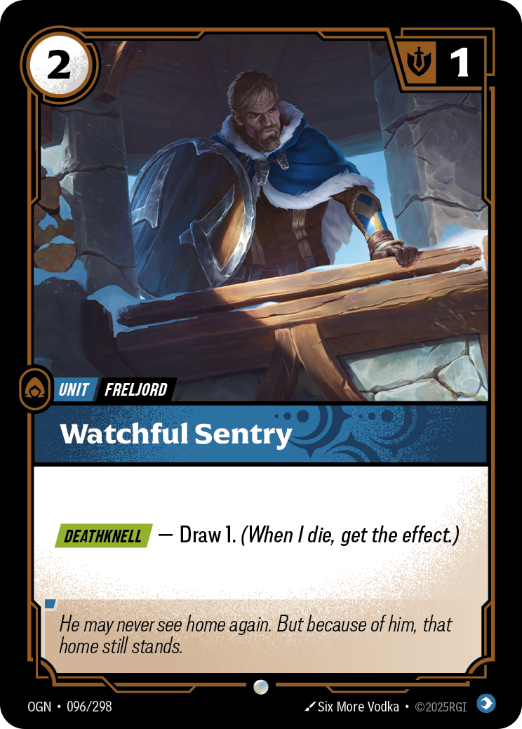 Watchful Sentry - OGN 096/298 Chinese Version