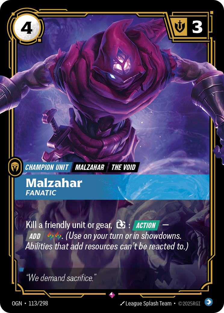 Malzahar - OGN 113/298 Chinese Version