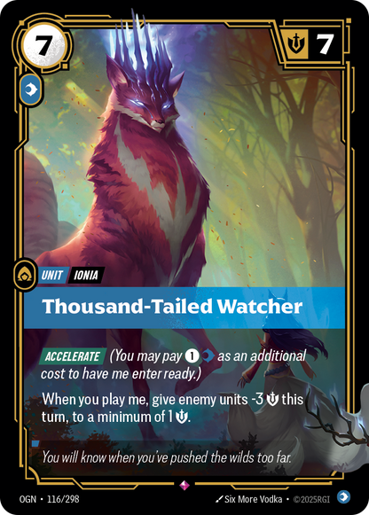 Thousand-Tailed Watcher - OGN 116/298 Chinese Version
