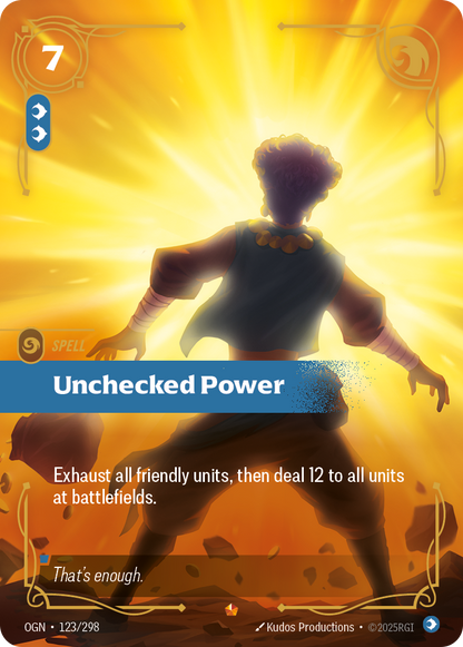 Unchecked Power - OGN 123/298 Chinese Version