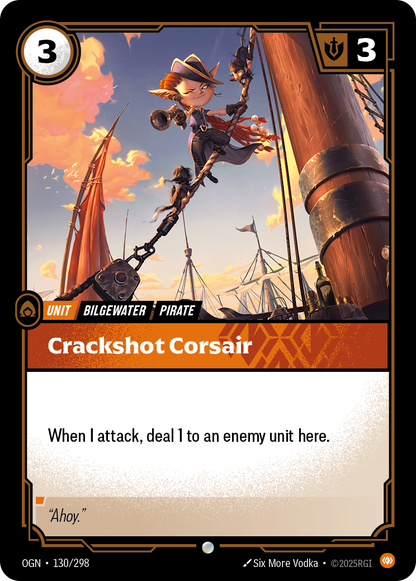 Crackshot Corsair - OGN 130/298 Chinese Version