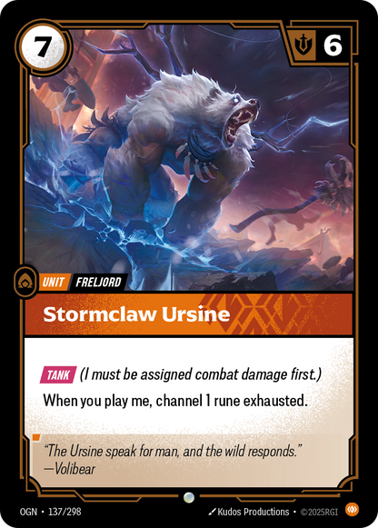 Stormclaw Ursine - OGN 137/298 Chinese Version
