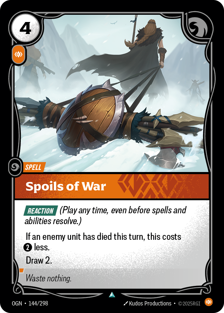 Spoils of War - OGN 144/298 Chinese Version